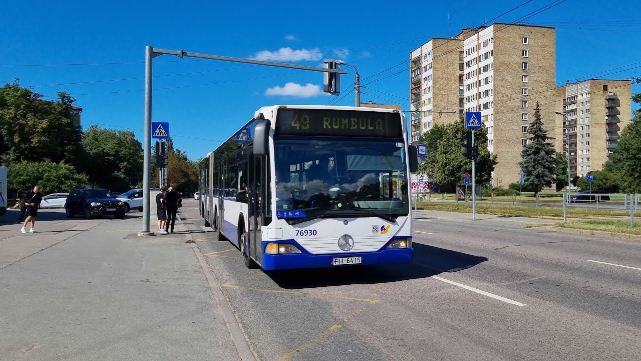 Buses in Riga, Latvia - August 2022
