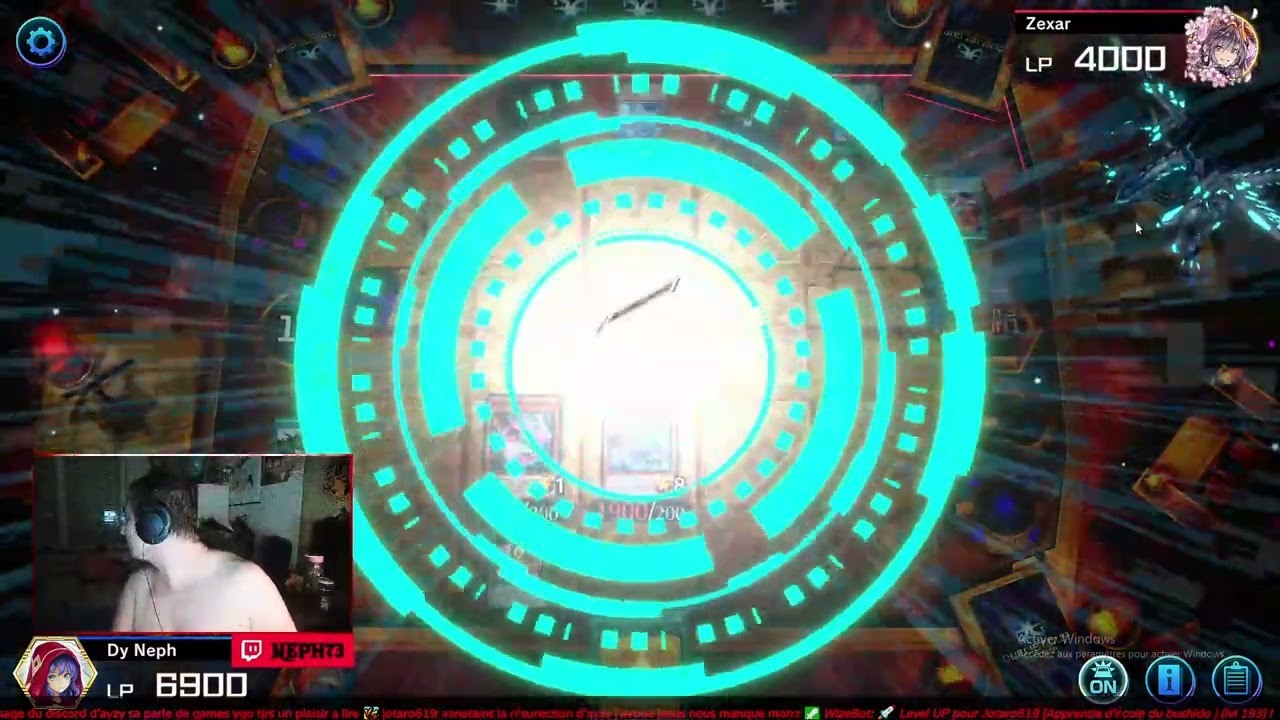 Neph||Se soir on continue yu gi oh !! Flemme de micro Sauf Via les Point de chaîne !!!  ||!Neph !Yo