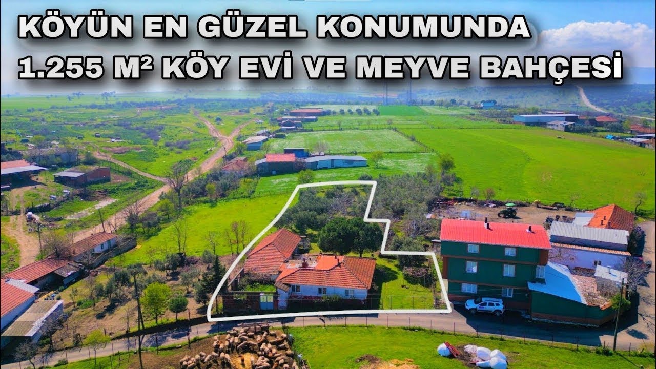 1746- KÖYÜN EN GÜZEL KONUMUNDA 1.255 M² KÖY EVİ VE MEYVE BAHÇESİ