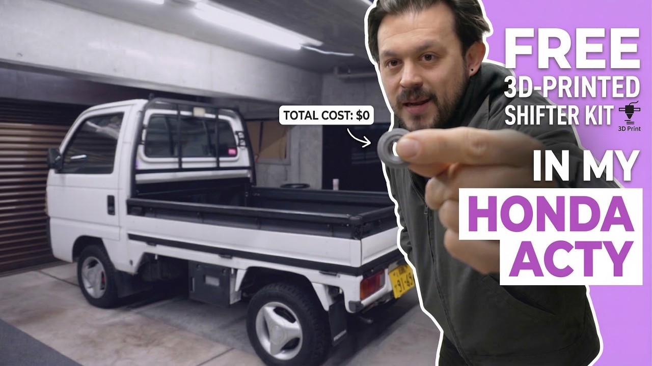 Installing a FREE 3D Printed Shifter kit in my Honda Acty