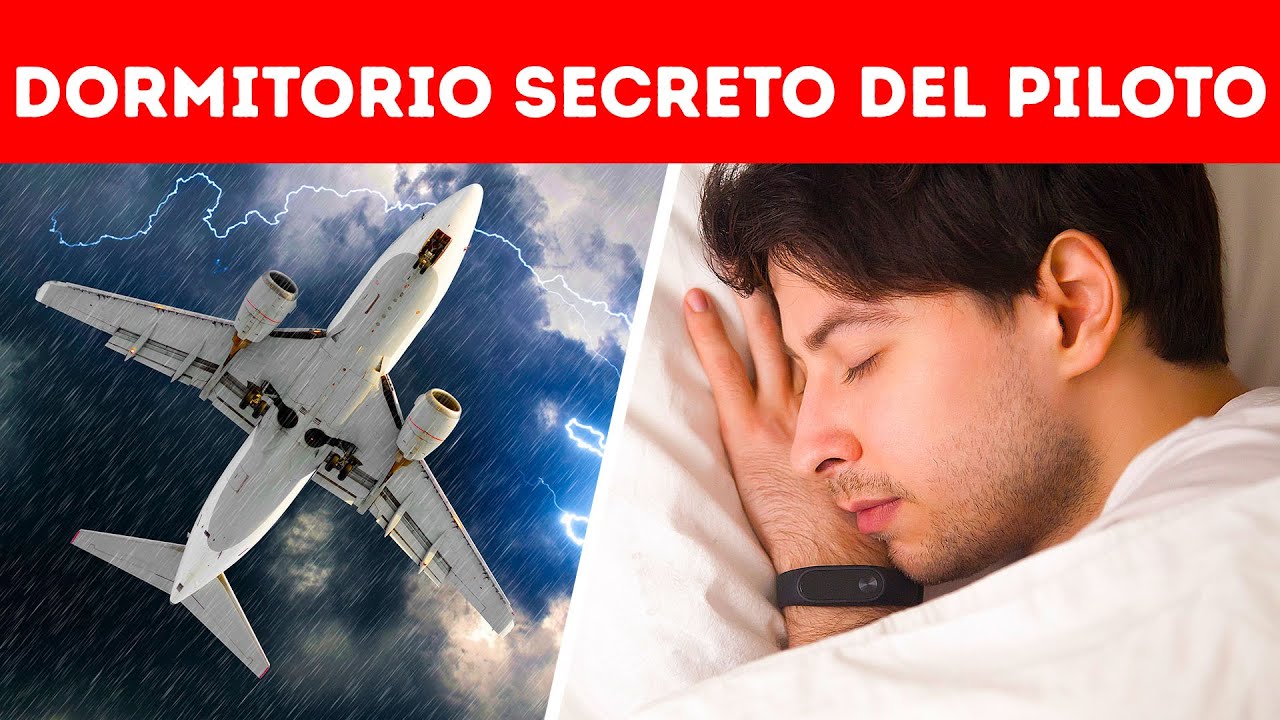 El lugar secreto donde los pilotos duermen mientras vuelan