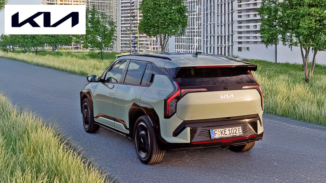New Kia EV3 GT-Line -Interior features, driving electric car