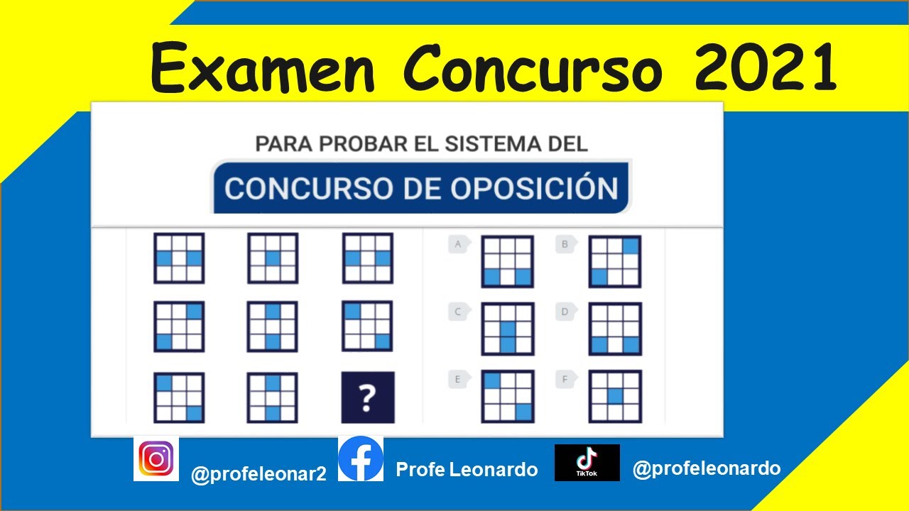 EXAMEN DE HABILIDADES COGNITIVAS CONCURSO DE OPOSICION 2021
