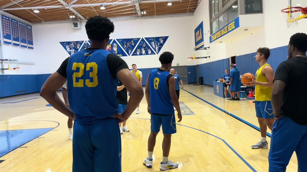 UCLA summer basketball practice video, featuring Donovan Dent