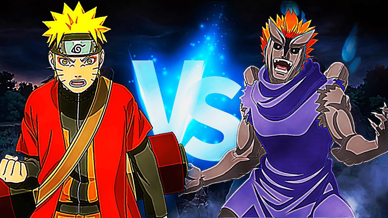 Naruto [Sage Mode] vs Jugo [State Two Curse Mark] in Quarter Finals of BR Space-Time | Naruto Online