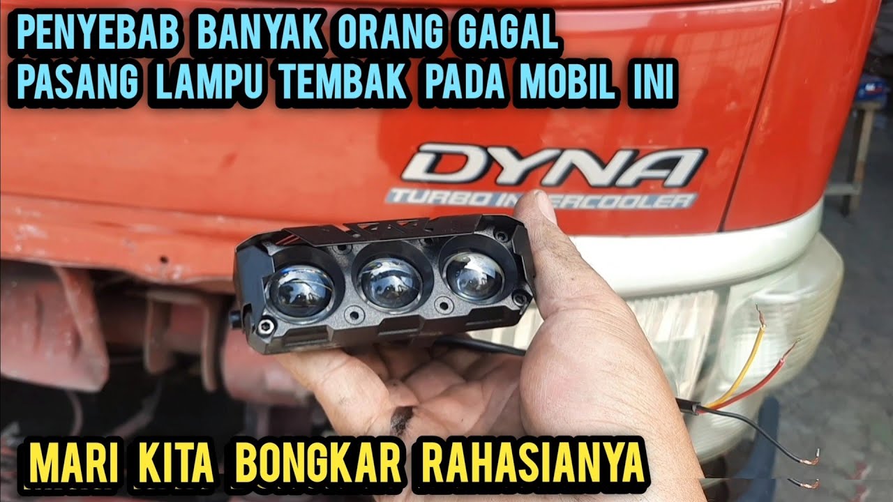 JANGAN NGAWUR BOS‼️BEGINILAH CARA PASANG LAMPU TEMBAK YANG BENAR