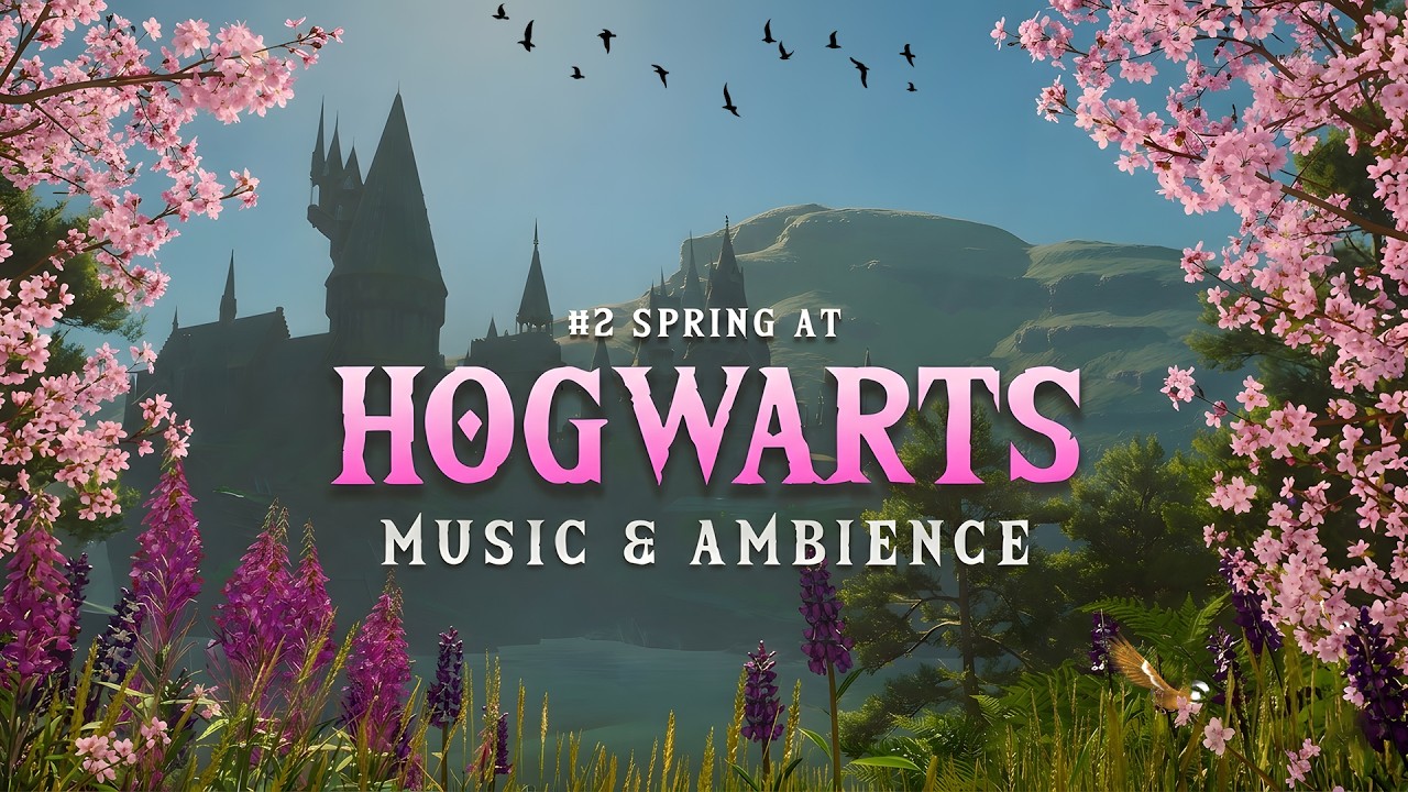 Hogwarts Legacy Spring Journey | Calming Music & Ambience #relax #study #meditation