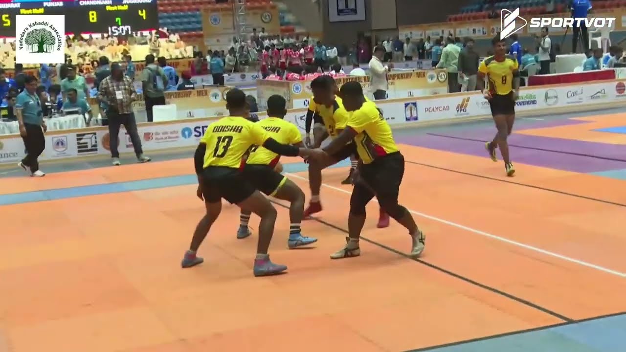 Railways vs Odisha 23-73 | 72nd Senior National Kabaddi | Jaw-Dropping Performance LIVE!