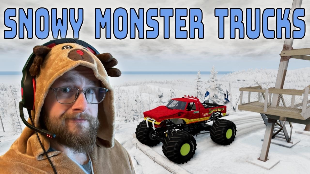 Relaxing Winter Monster Truck Stream | BeamNG.drive Snow Driving (2 Hours) - PVV Livestream