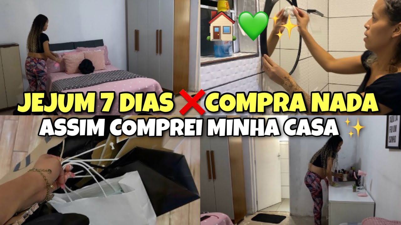 como fazer jejum de compras/por 7 dias até um mês sem gastar um real ✨🤑