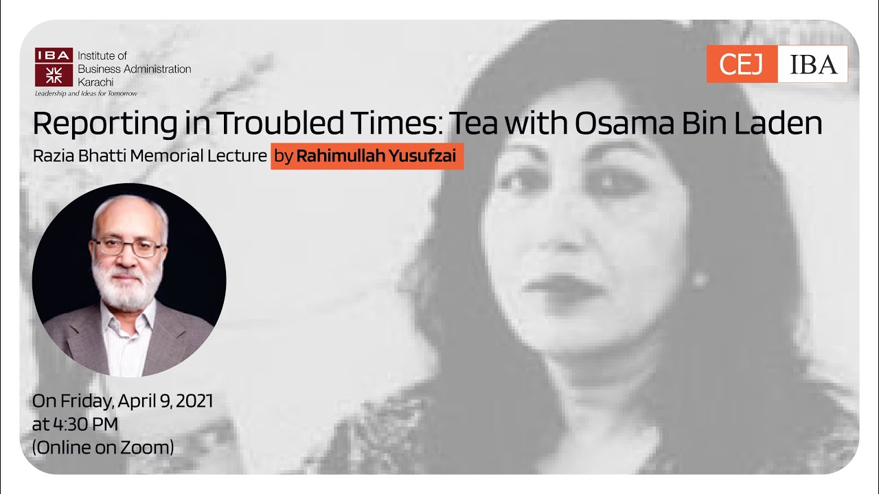 Razia Bhatti Memorial Lecture 2021 by Rahimullah Yusufzai