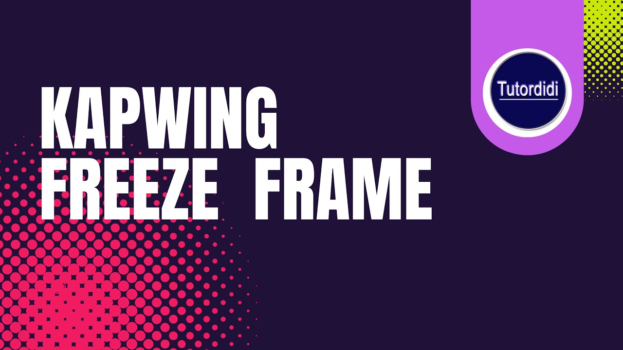 How To Make Freeze Frame In Kapwing - Kapwing Tutorials #13