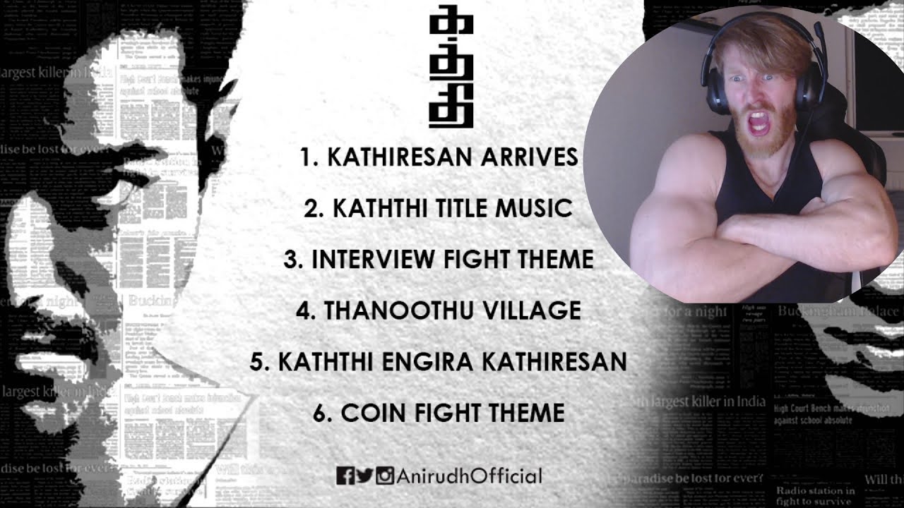 Kaththi | Музыкальный автомат BGM | Празднование 100 дней | Anirudh (РЕАКЦИЯ иностранца)