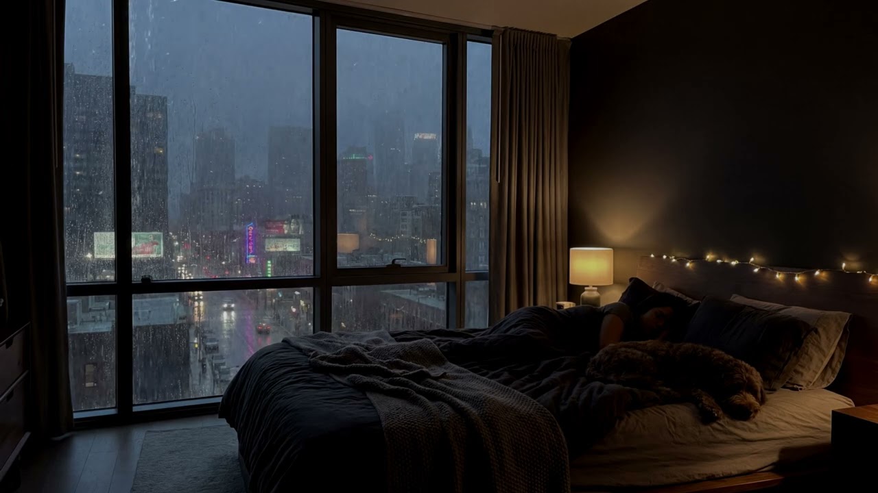 Rain Sounds For Sleeping | Relaxing Rain Window Sounds to Fall Asleep Fast | ASMR Rain Sounds