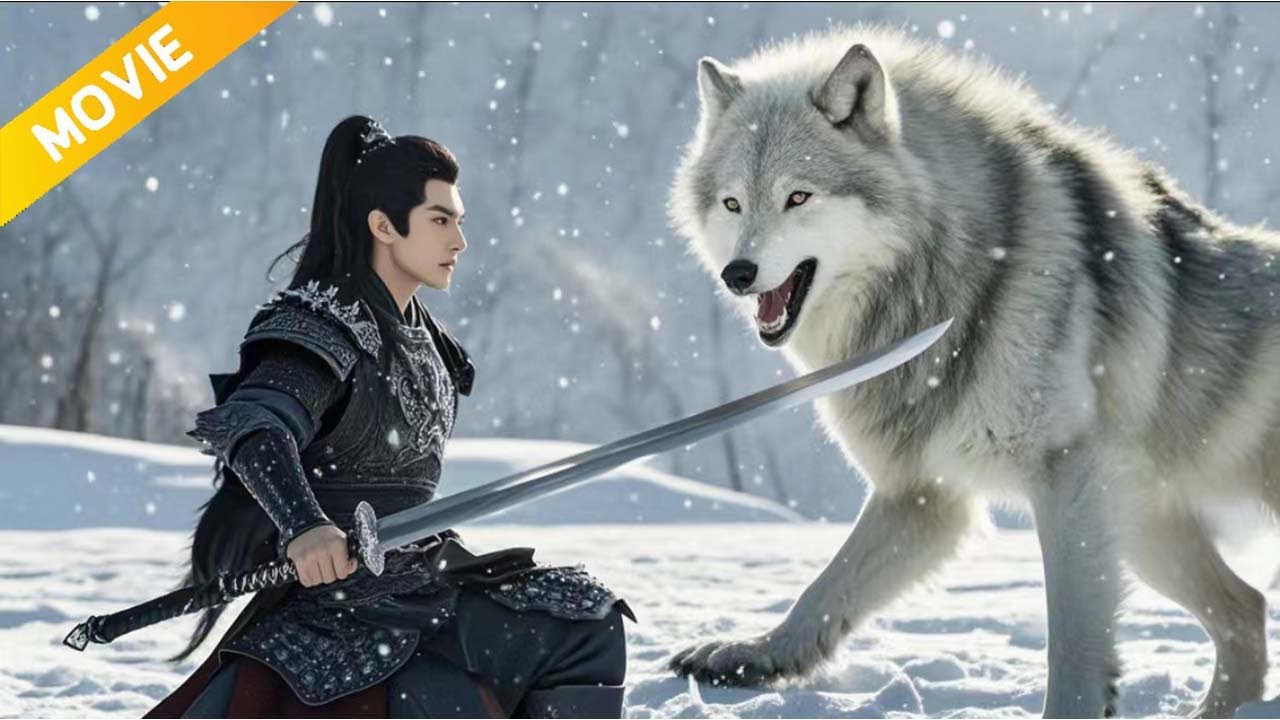 【Kung fu movie】小夥慘遭雪野惡狼瘋狂圍攻，殊不知他身懷絕技，一刀砍死群狼