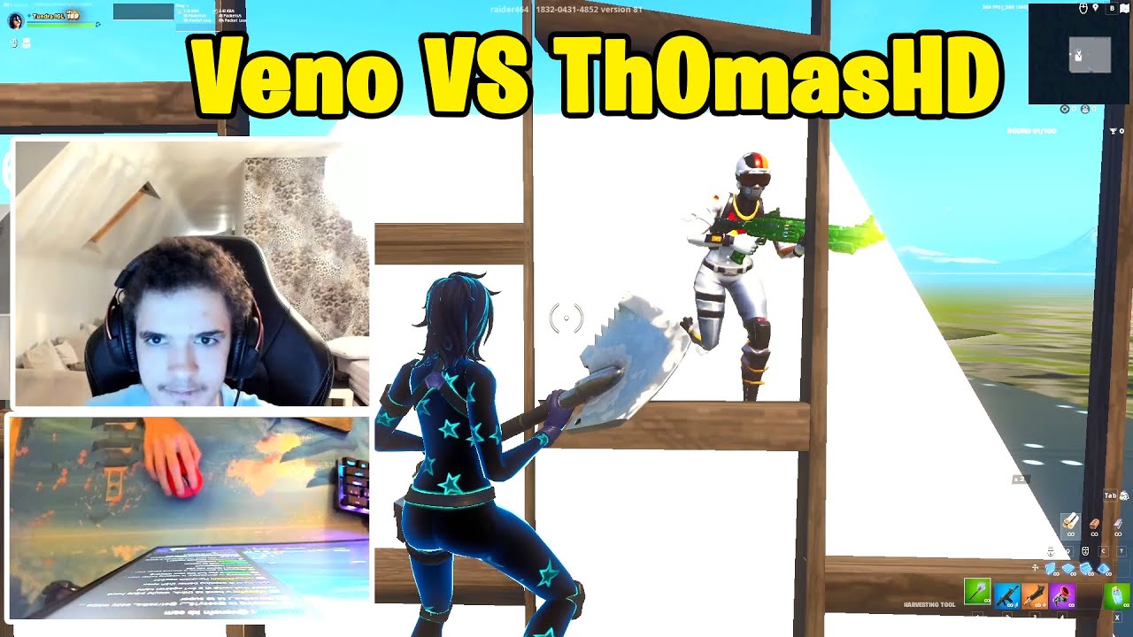Veno VS Th0masHD 1v1 Buildfights