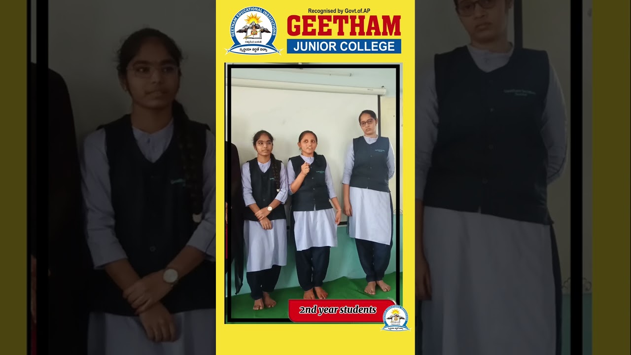 GEETHAM JUNIOR COLLEGE | 2ND YEAR STUDENTS REVIEWS & EXPERIENCES#gunturgeethamcollege