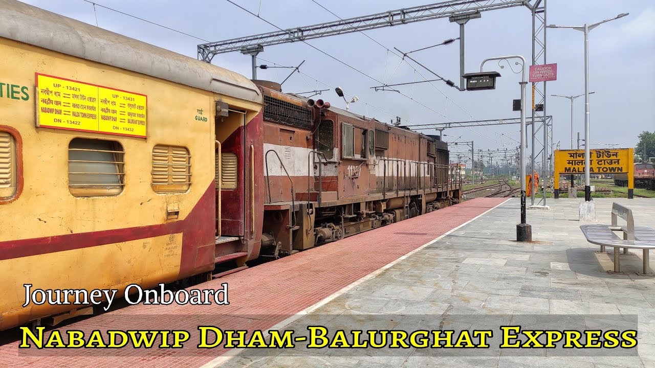 Reviving Old DIESEL DAYS!! Onboard: 13431 NABADWIP DHAM-BALURGHAT EXPRESS | Katwa To Malda Town | IR