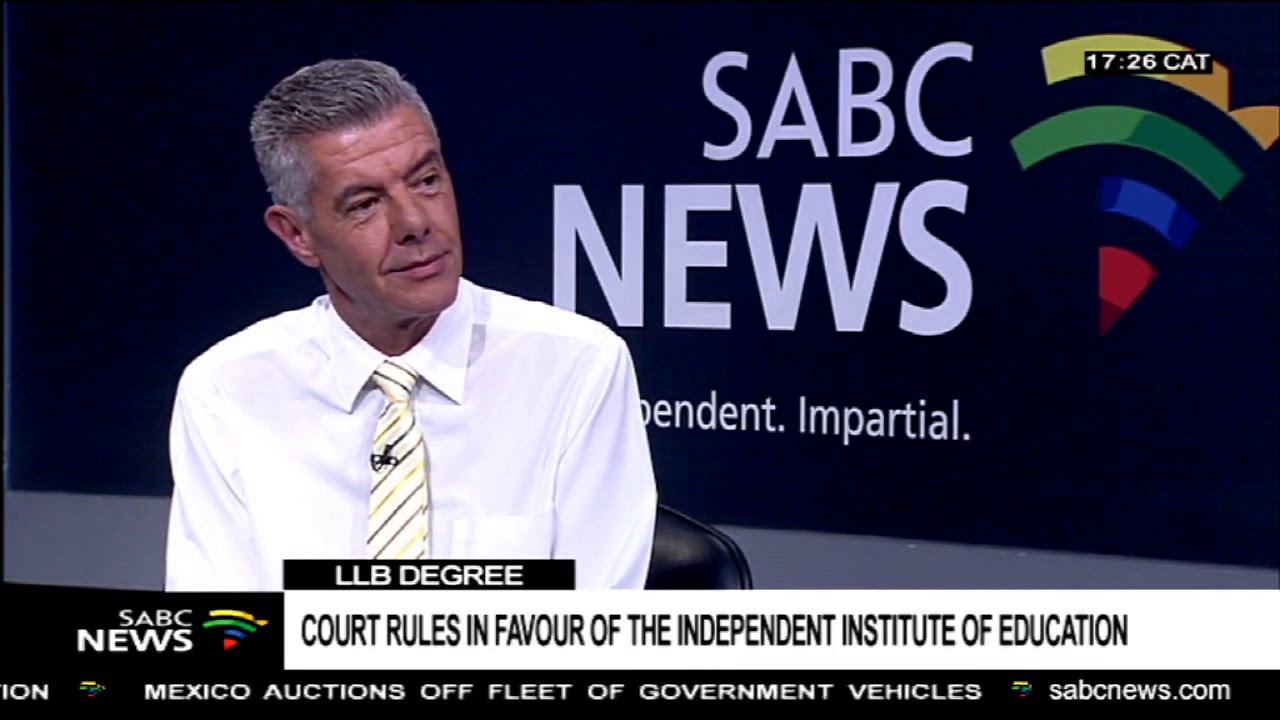 Court's ruling on IIE LLB Degree: Peter Kriel