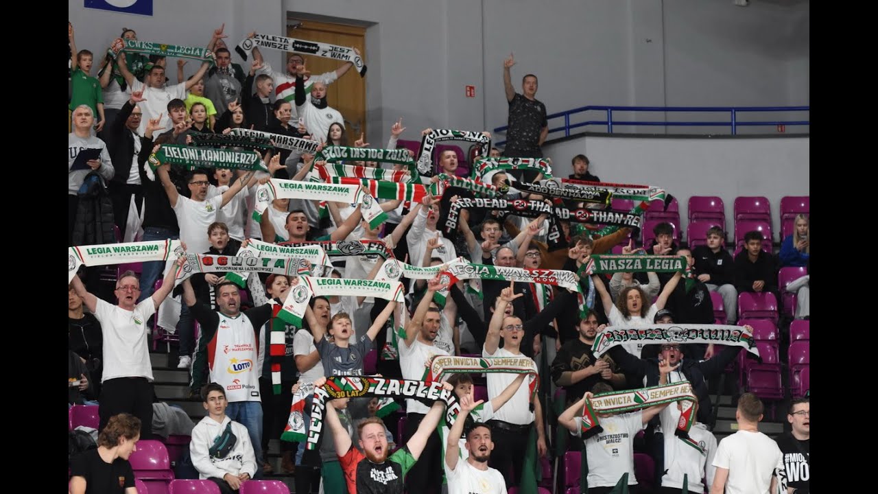 Doping kibic&oacute;w na meczu BCL Legia - Heidelberg