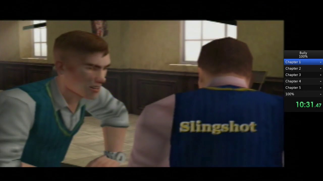 Bully Classic 100% Speedrun (9:13:38 IGT, 10:00:00:08 RTA)