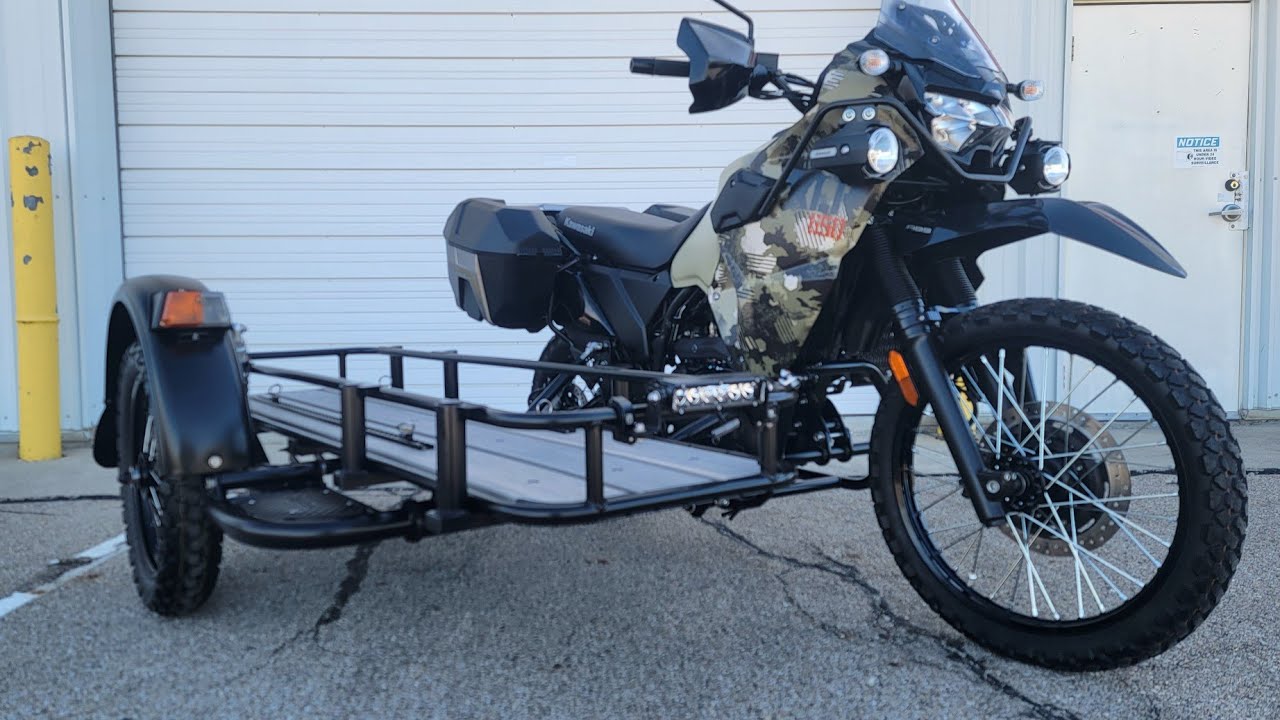 Мотоцикл с коляской PakMul Adventure Sidecar, модель 2025 LBS, США, KLR650, НОВЫЙ.