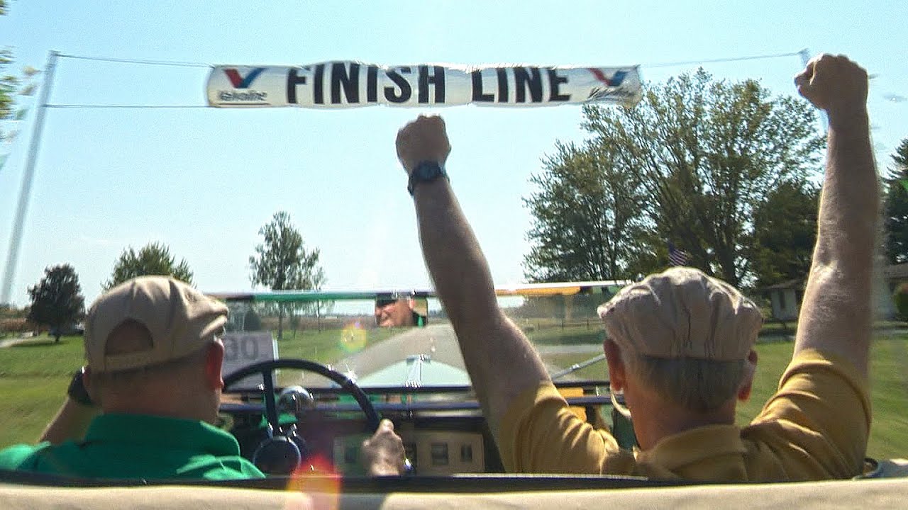 Every year a SMALL Indiana town races up its BIG hill