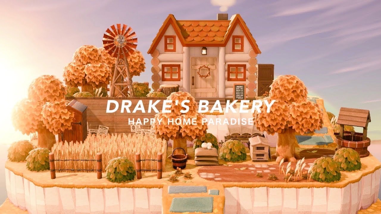 【あつ森】見晴らしのいい高台のパン屋さん｜A bakery on a hill with a great view【ハッピーホームパラダイス】