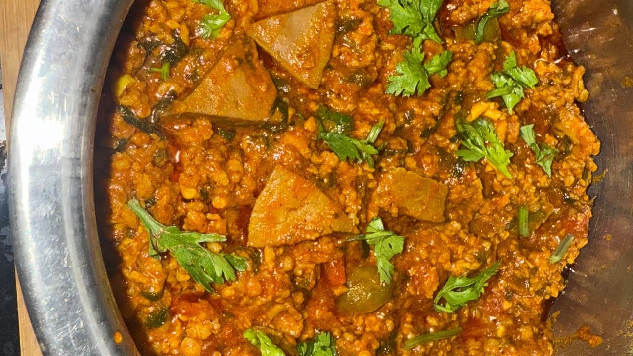 Mutton keema curry