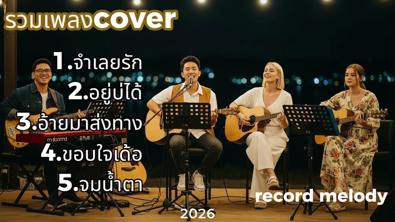 รวมเพลง Cover Acoustic ฟังเพลินไม่มีสะดุด | record melody