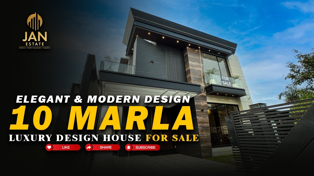Elegant & Modern 10 Marla Luxury Design House | House For Sale In DHA Lahore