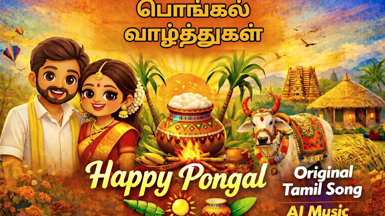 Happy Pongal 2026 | Tamil Celebration Song | AI Music | பொங்கல் வாழ்த்துகள்! 🌾