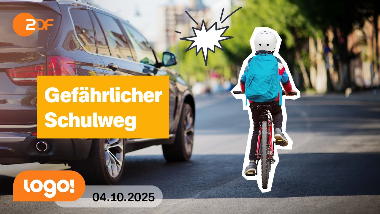 Mehr Unf&auml;lle auf dem Schulweg: Das sagt ihr dazu! | logo!-Nachrichten vom 04.10.25