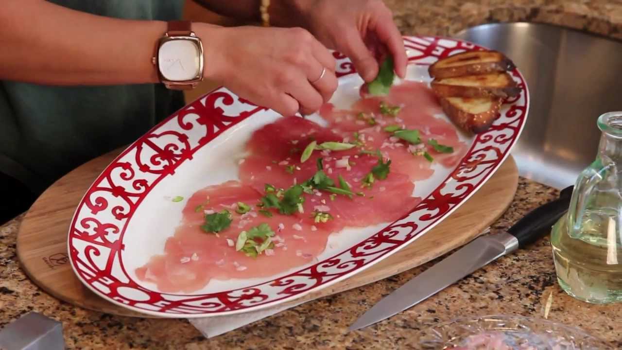 How To Make Tuna Carpaccio At Home: Video Recipe