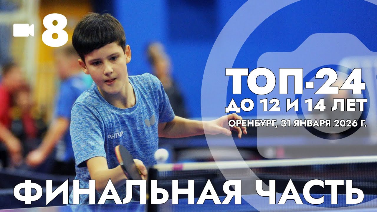 ТОП-24 до 12 и 14 лет. Камера 8, стол 8