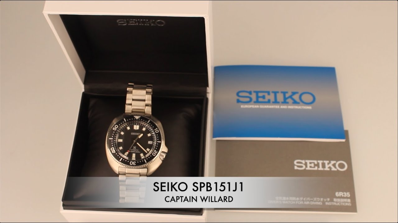 Seiko Prospex 1970s Diver's Recreation Captain Willard Automatic Turtle Bracelet Watch SPB151J1