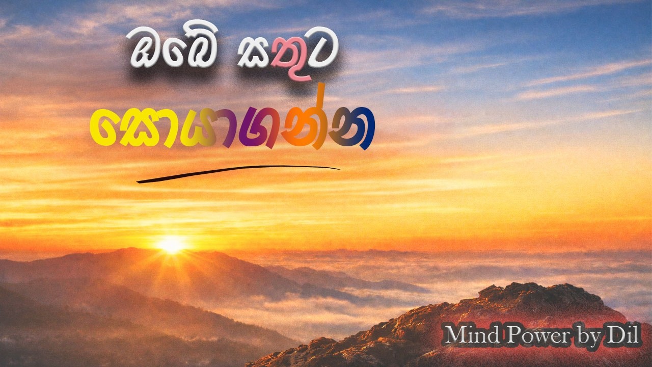 ඔබේ සතුට සොයාගන්න 💪 | Sinhala Motivation Voice Video