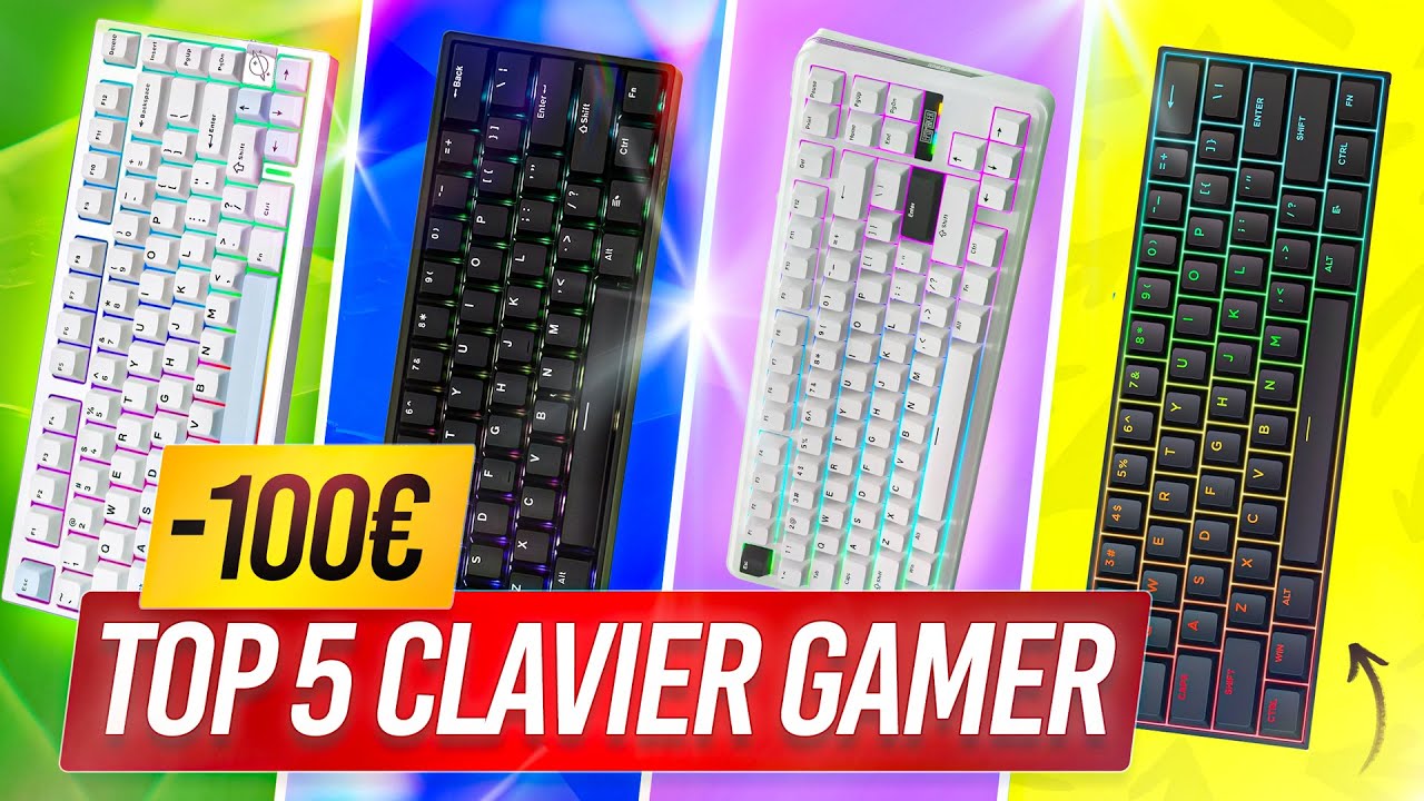 LES 5 MEILLEURS CLAVIERS GAMER PAS CHER A MOINS DE 100 EUROS SUR AMAZON ! 