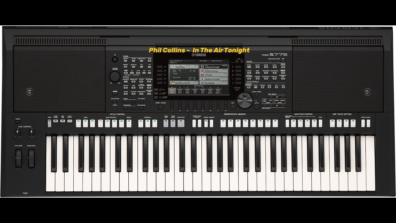 Phil Collins -  In The Air Tonight | Yamaha Psr S775