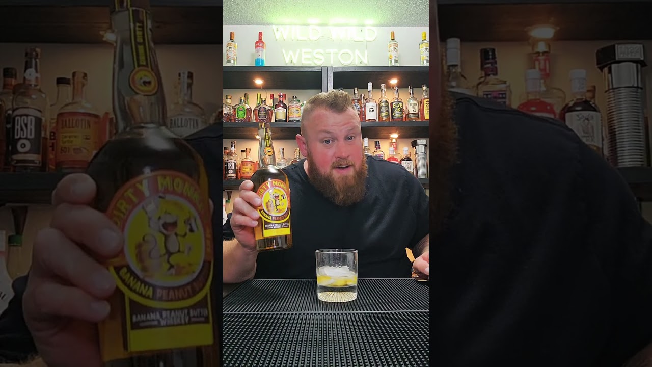 Dirty monkey Banana peanutbutter whiskey taste test!