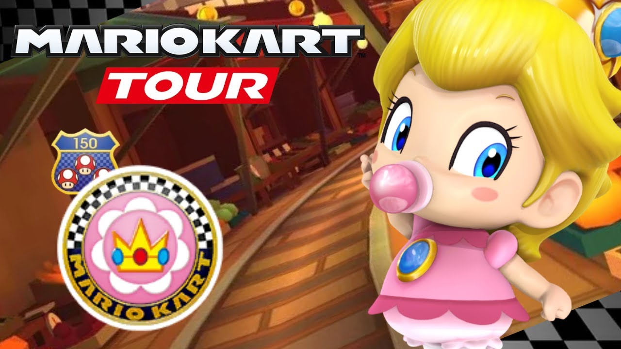 Mario Kart Tour Winter Tour Baby Peach Cup Gameplay 