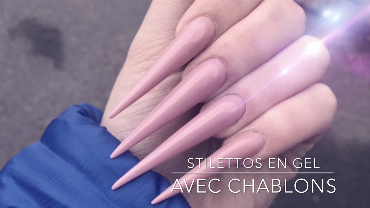 Stilettos en Gel avec Chablons - Crispynails ♡