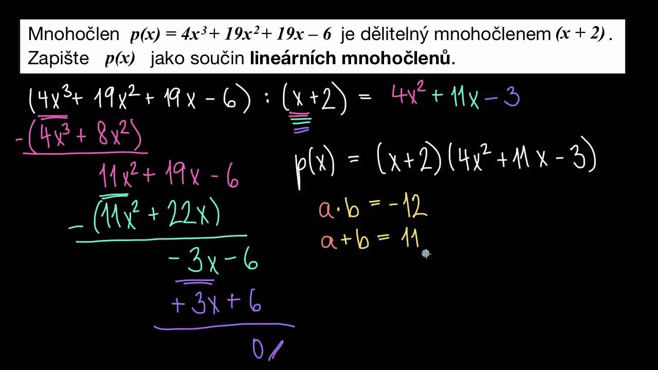 M1 Dělení mnohočlenů