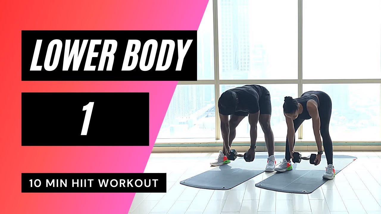 10 MIN LEG WORKOUT AT HOME // HIIT | MrandMrsMuscle