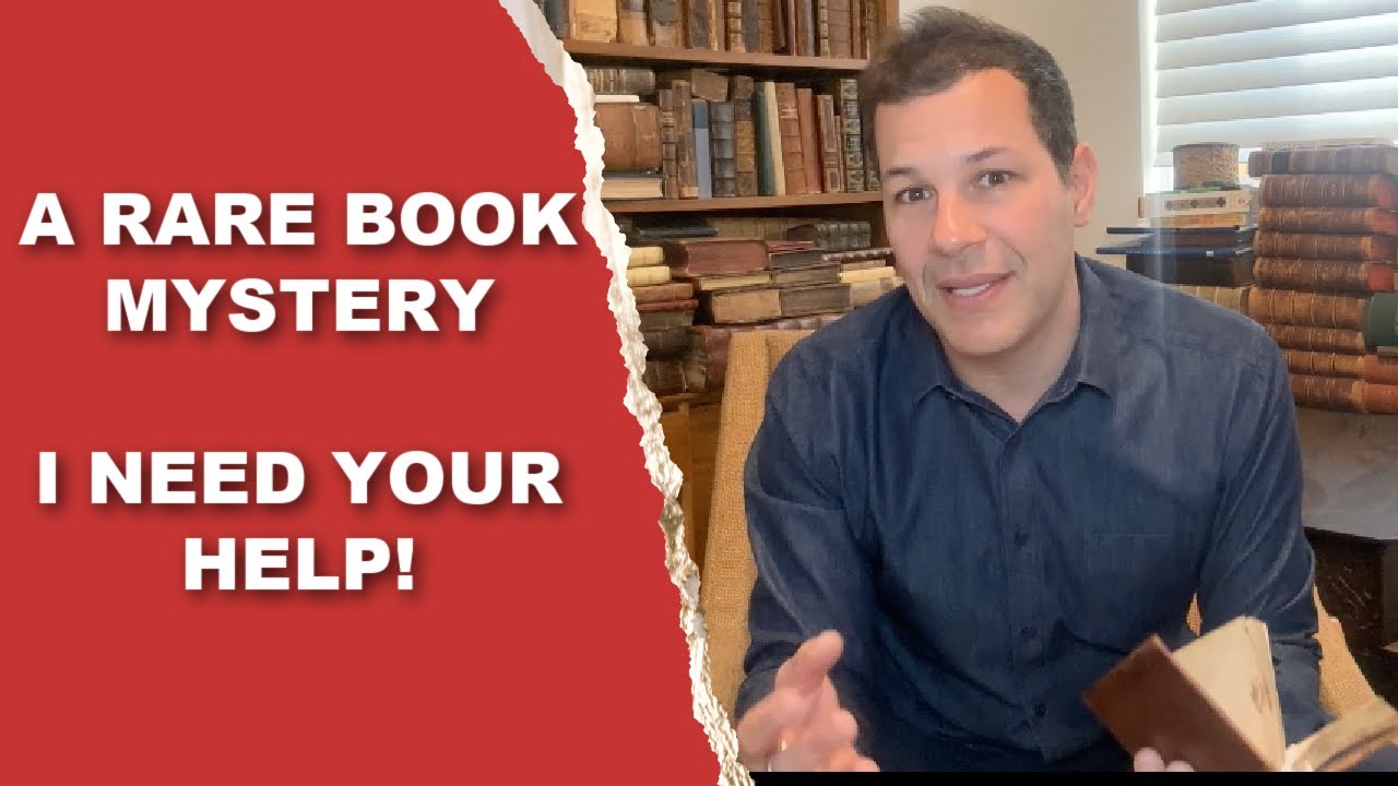 A RARE BOOK MYSTERY - I NEED YOUR HELP.  #booktok #booktuber #rarebooks