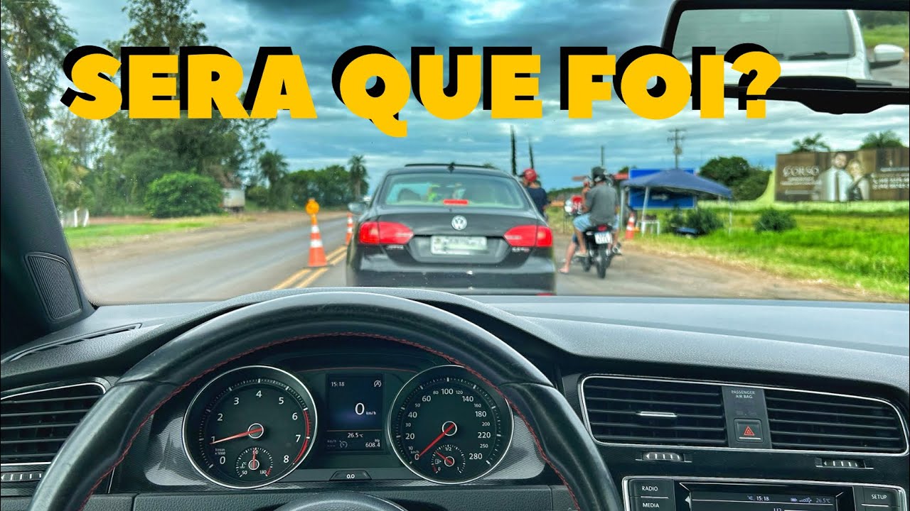 GOLF GTI ACELERANDO! CHAMEI O JETTA TSI PARA BRINCAR!