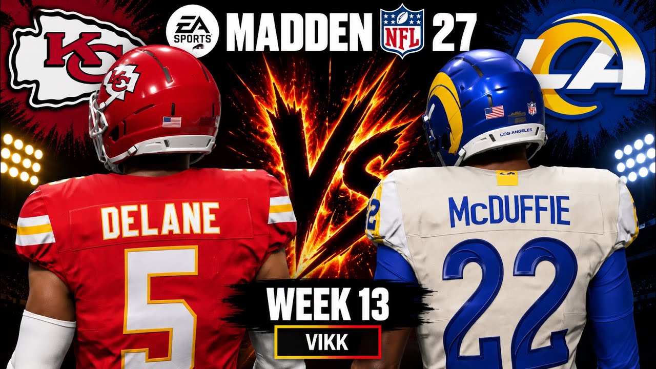 Симуляция 13-й недели: Chiefs против Rams | Драфт-ростеры Madden 27