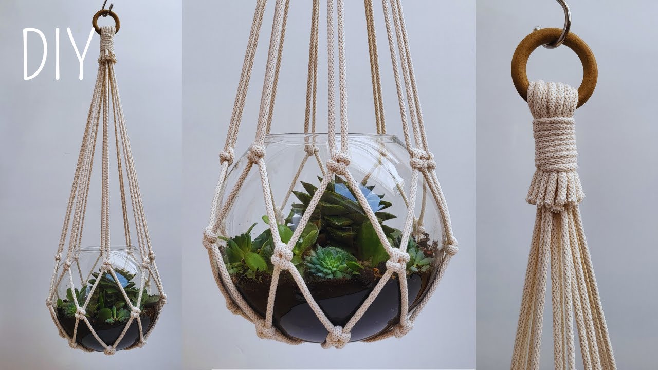 🪴FÁCIL 😃DIY Portamacetas de Macrame (paso a paso) | DIY Macrame Plant Hanger Step by Step Tutorial