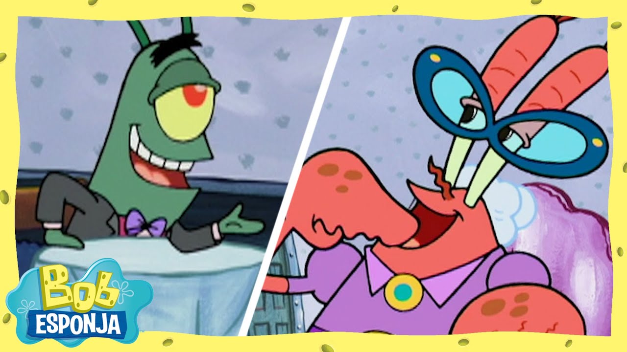 ¿Plancton sale con la Sra. Cangrejo? | Bob Esponja en Español