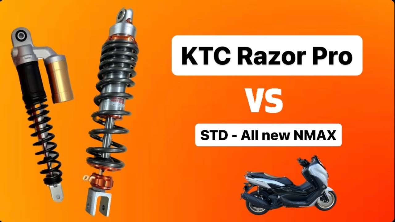 Test Shock KTC Razor Pro vs New NMAX Std (Test Ride Preview)